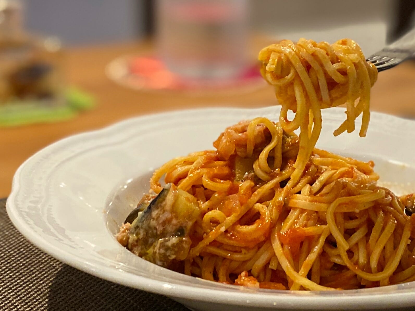 柚　ランチトマトソースパスタ